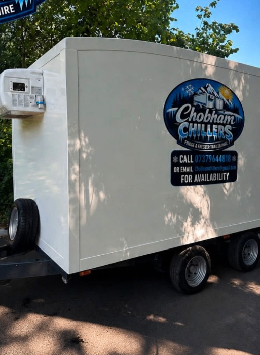 Chobham Chillers fridge and freezer trailer